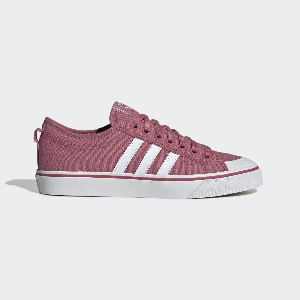 Adidas Men's Nizza Originals Shoes Burgundy/White Ireland BD7668